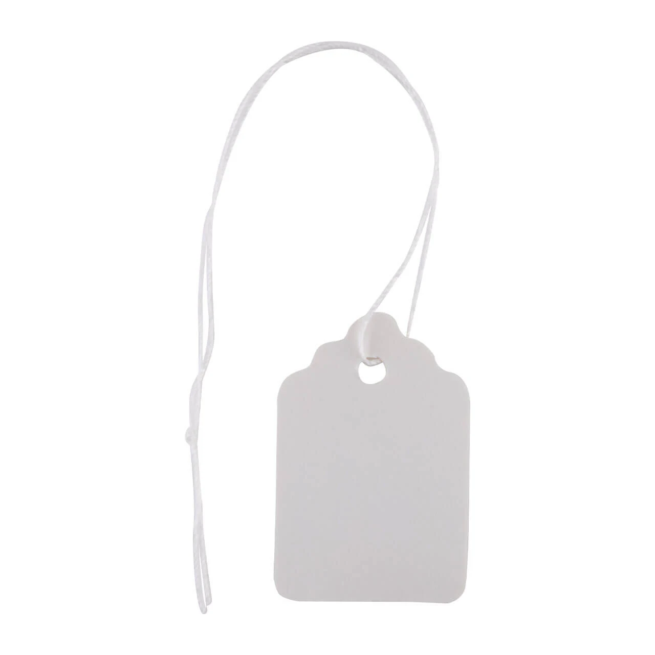 #3 Strung White Merchandise Price Tags #3 Strung White Merchandise Price Tags