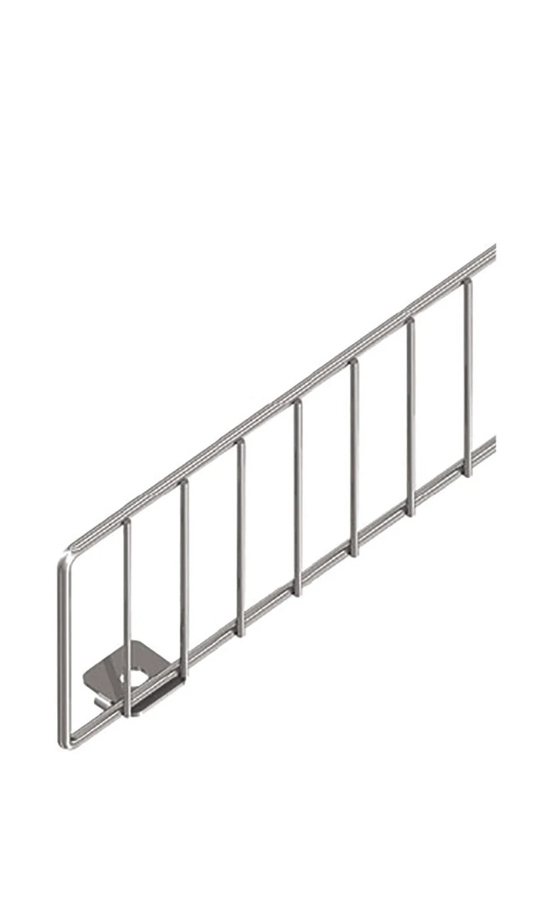 3 x 47.5 inch Chrome Wire Fence for Pegboard