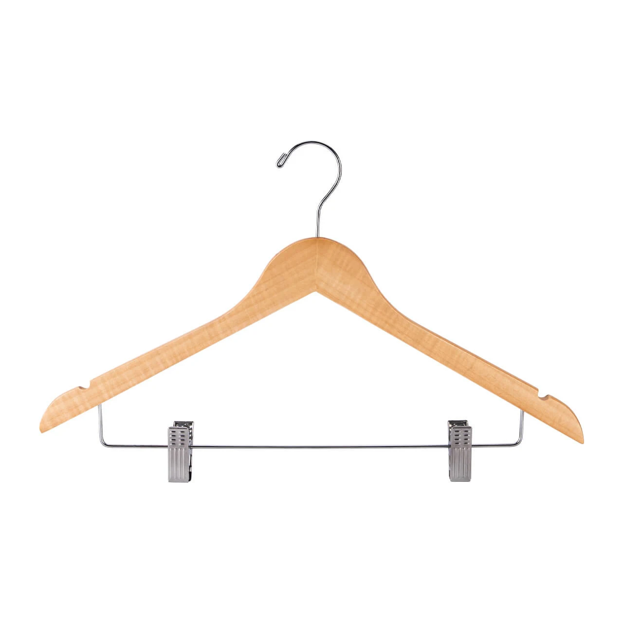 17 inch Natural Wood All Purpose Suit Hangers