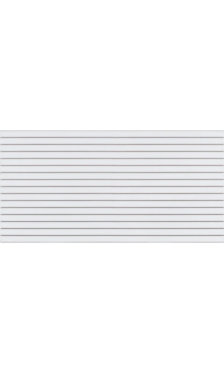 4 x 8 foot Horizontal Slatwall Panel With Metal Inserts