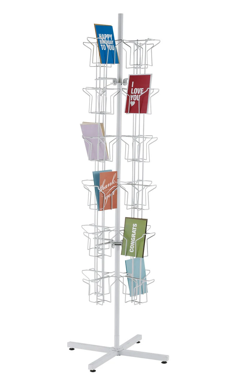 48-Pocket Rotating Greeting Card Rack