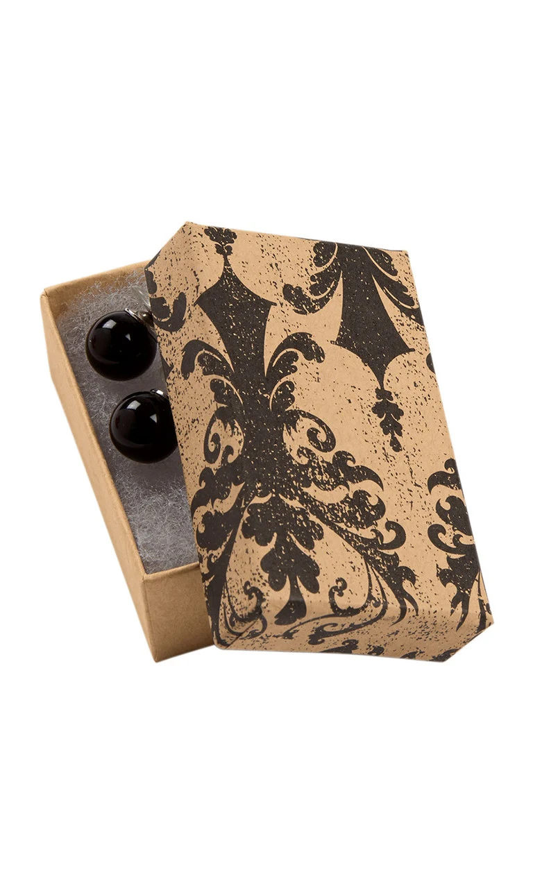 2.5 x 1.5 x 7/8 inch Cotton Filled Pattern Jewelry Boxes