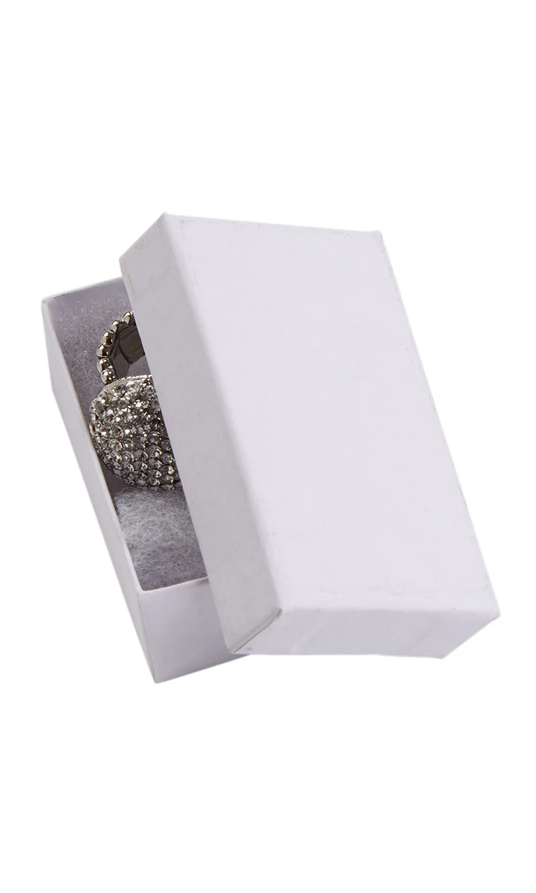 2.5 x 1.5 x 7/8 Cotton Filled Kraft Jewelry Boxes