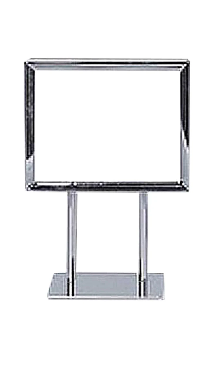 5.5 x 7 inch Twin Stem Metal Countertop Sign Holder