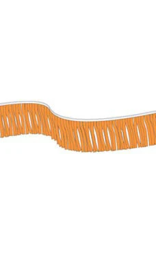 60 foot Gold Metallic Fringe Pennant