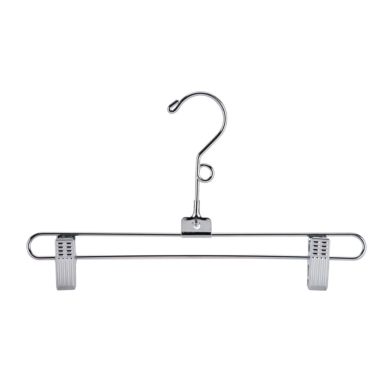 12 inch Chrome Metal Skirt and Pants Hangers Case of 100