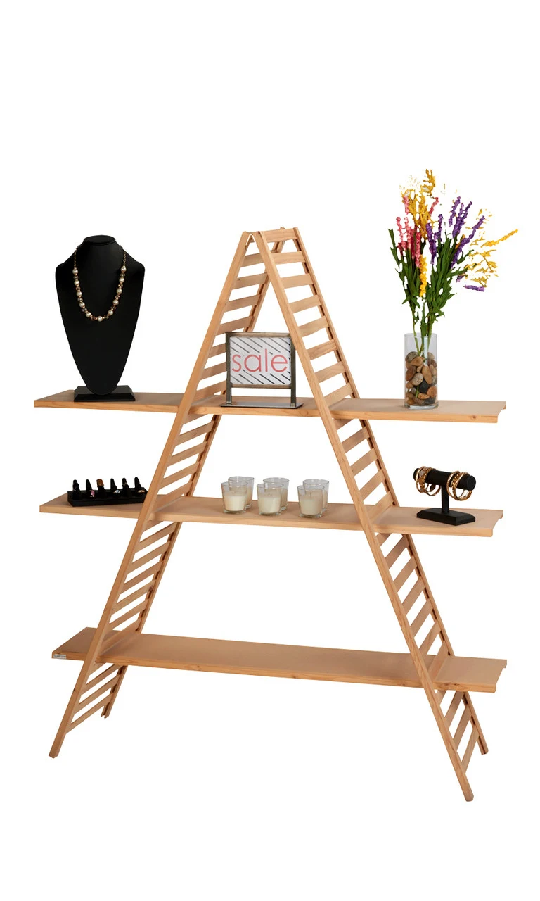 A-Frame Wood Display Unit