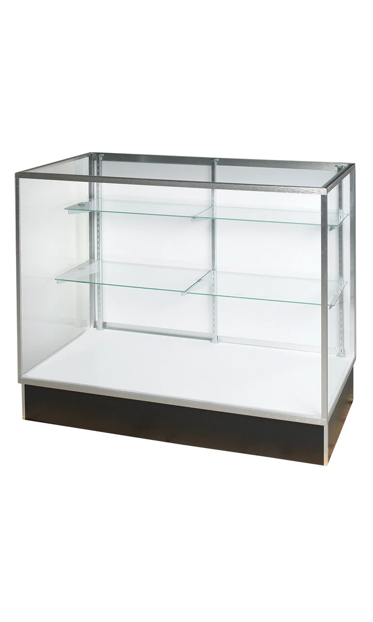 48 inch Extra Vision Metal Framed Black Display Case Ready To Assemble