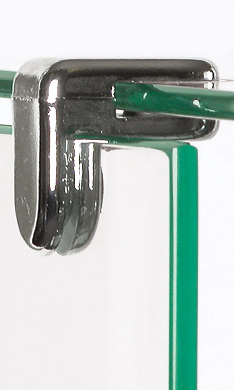 2-Way Chrome Metal Cube Clip