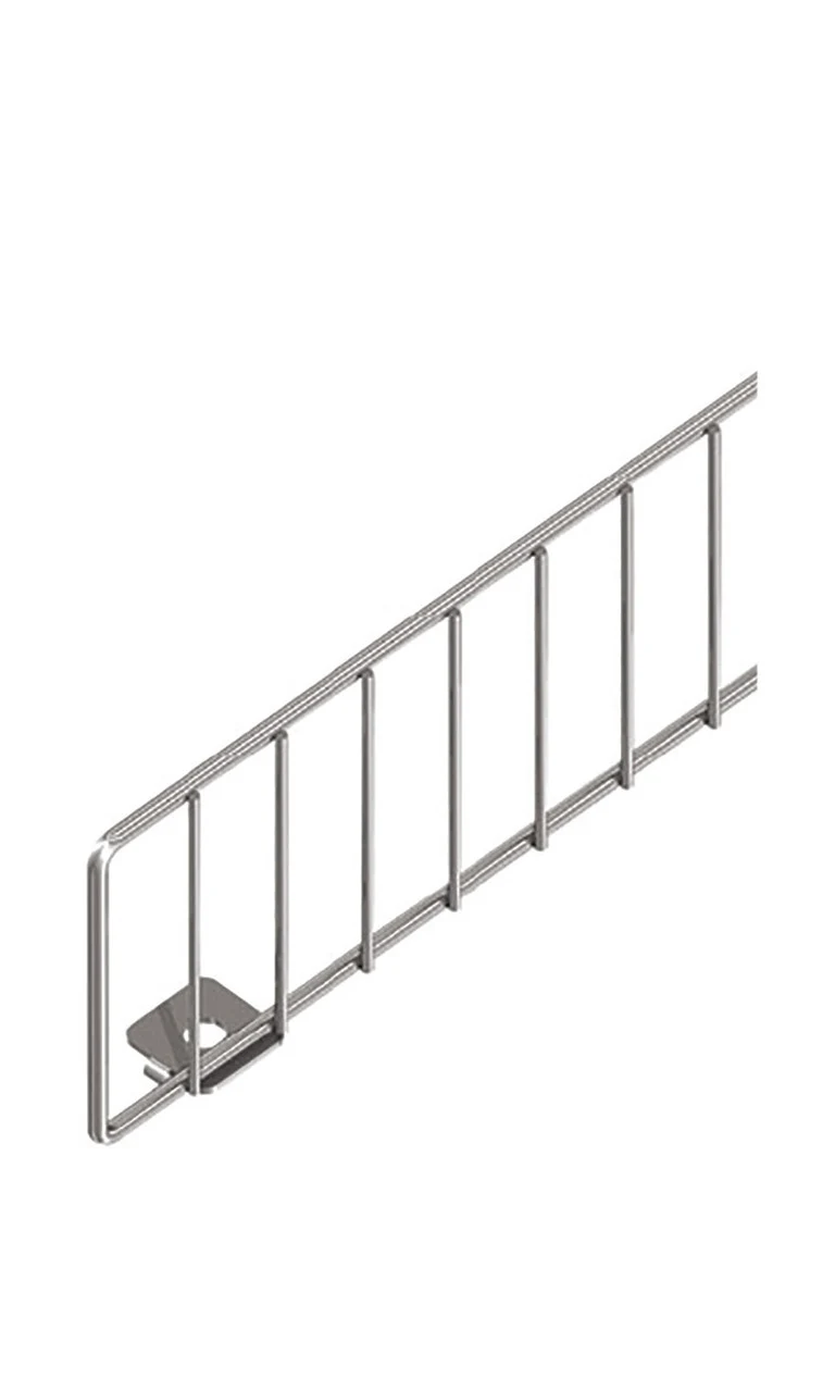 3 x 15 inch Chrome Wire Fence for Pegboard