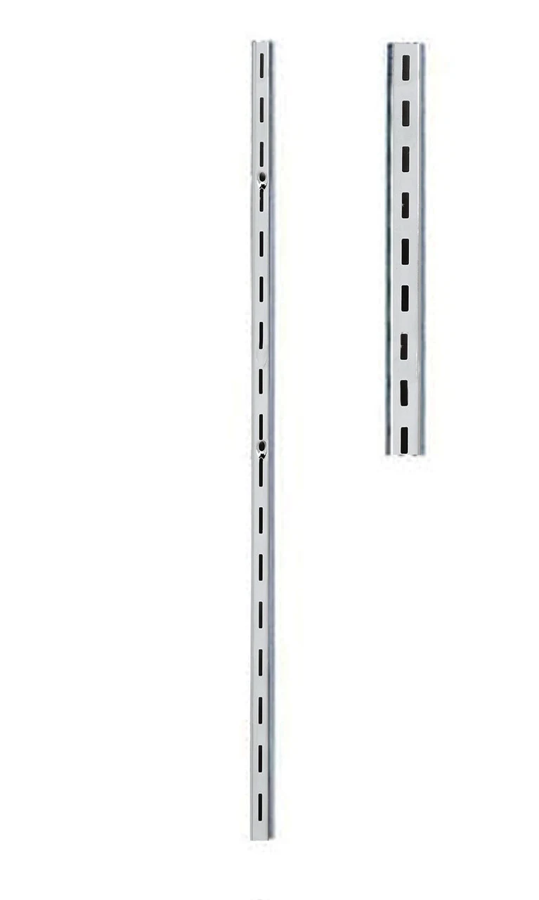 3 foot Chrome Slotted Standard