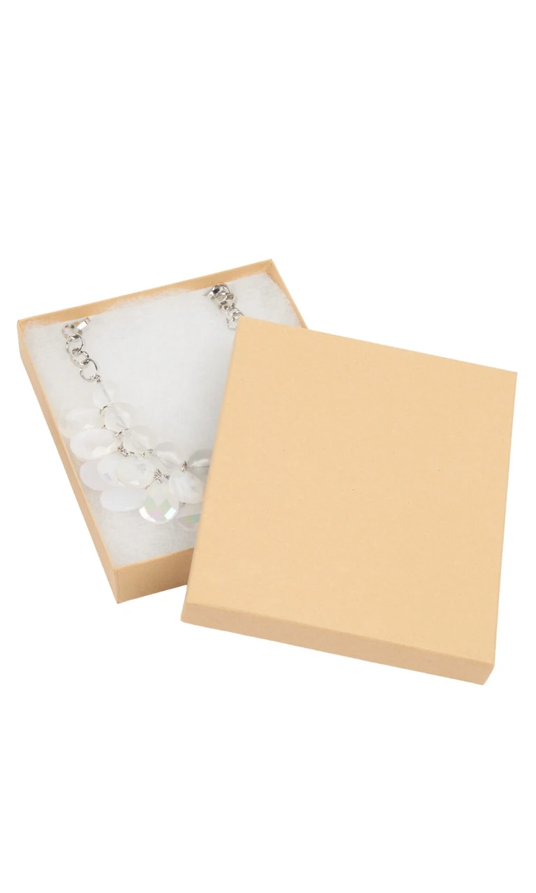 7 x 5.5 x 1 inch Cotton Filled Jewelry Boxes