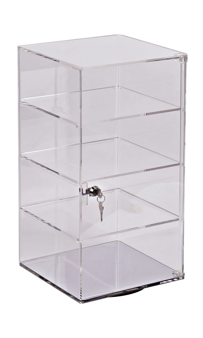 4-Shelf Acrylic Rotating Tower Display