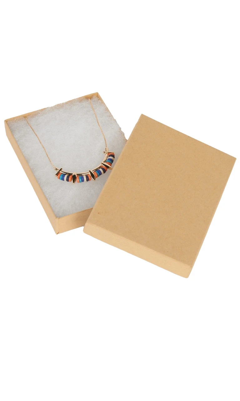 5.25 x 3.75 x 7/8 inch Cotton Filled Jewelry Boxes - Case of 100 5.25 x 3.75 x 7/8 inch Cotton Filled Jewelry Boxes - Case of 100
