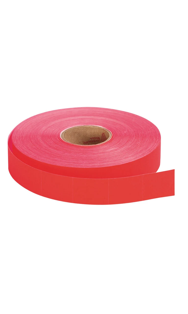 2-Line Fluorescent Red Pricing Labels for Monarch Model 1115 Fluorescent Red