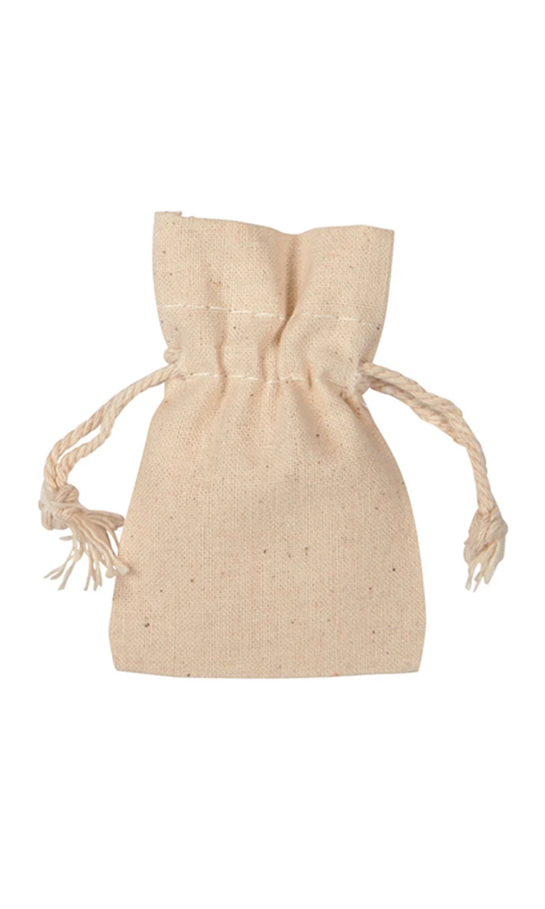 2 x 3 inch Natural Cotton Drawstring Pouches