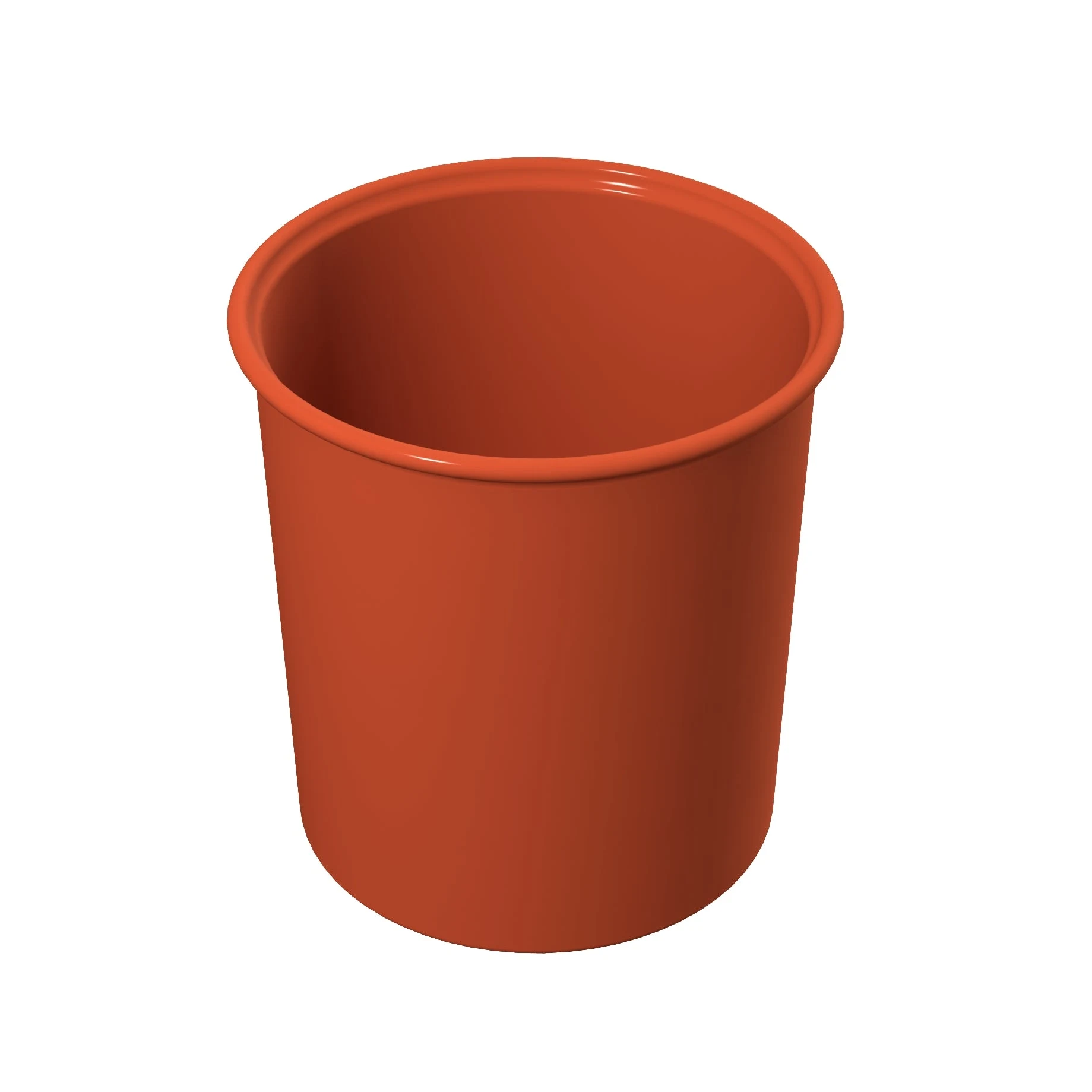 Tablecraft CW1680SNX 2-1/2 Qt Cold Holding Salad Crock Aluminum Sunset Orange