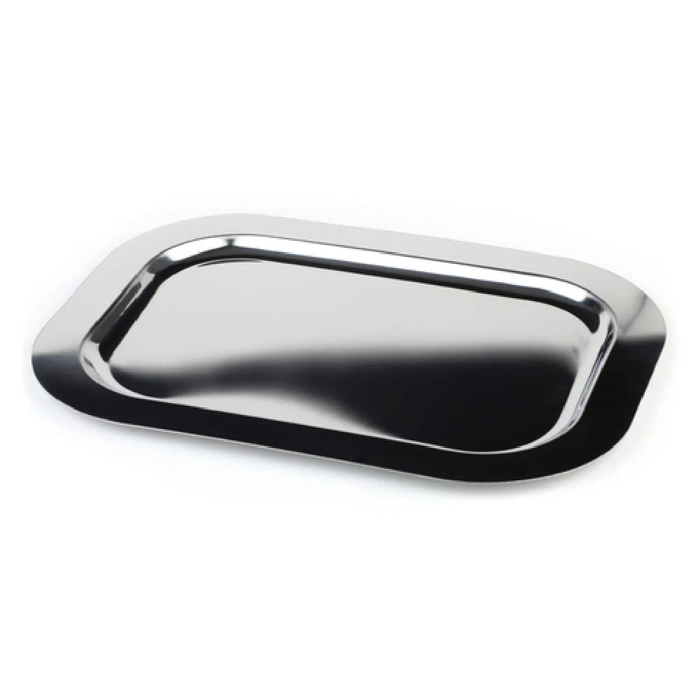 Libbey APS 01311 Tray 15 Inch Width Rectangular Stackable Stainless Steel with Rounded Corners