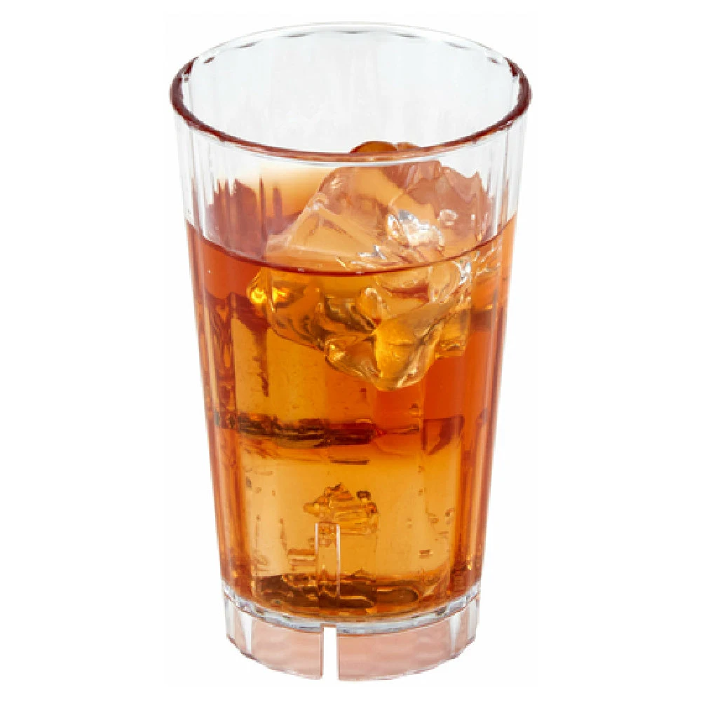 Cambro HT16CW135 16 Oz Clear Tumbler with Stacking Lugs Polycarbonate