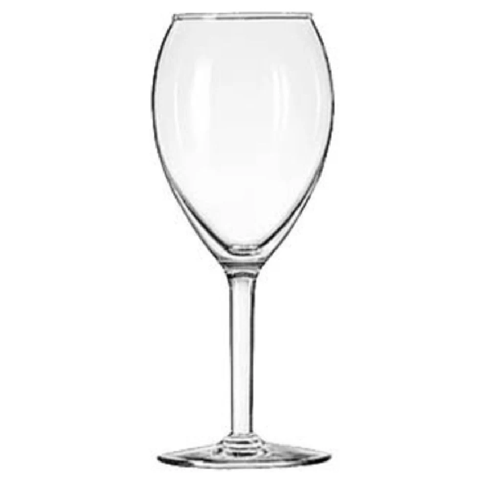 Libbey 8412 12 Oz Tall Wine Glass Safedge Rim Guarantee Glass - 12 Packs