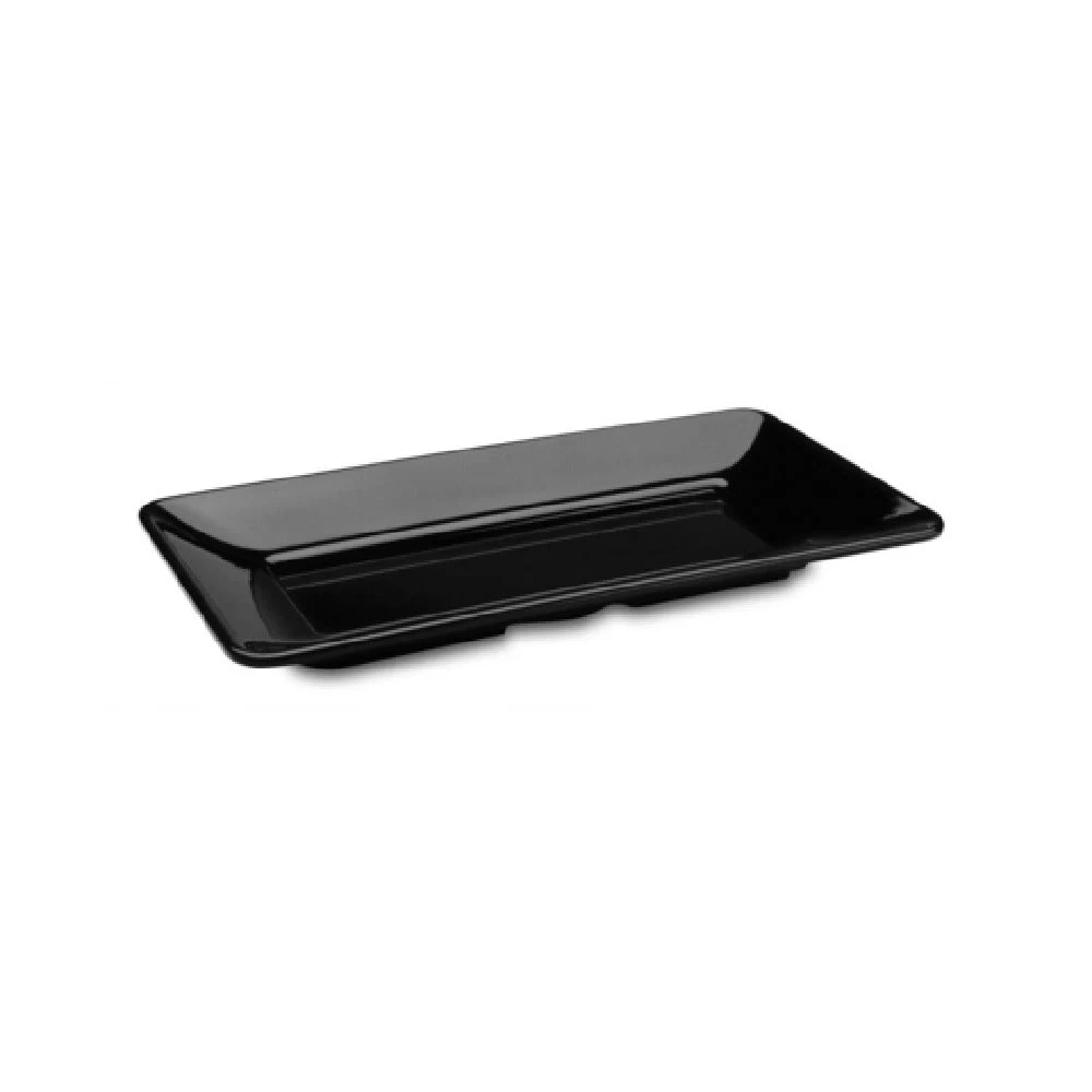 Steelite DFTRC128AS010 12 Inch Tray Rectangular Melamine Black 10 Cases