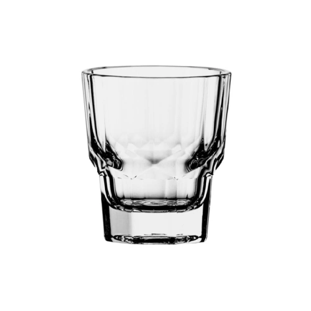 Steelite P520392 1.25 Oz Shot Tempered Jug Soda Lime Glass - 72 Packs