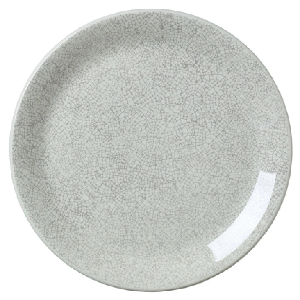 Steelite 17610566 10 Inch Coupe Plate Ink Crackle Grey Ceramic