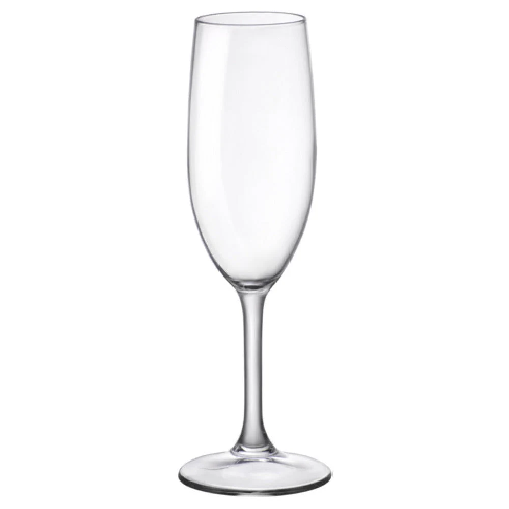 Steelite 4983Q673 5-3/4 Oz. Flute Glass with Pulled Stem Glass