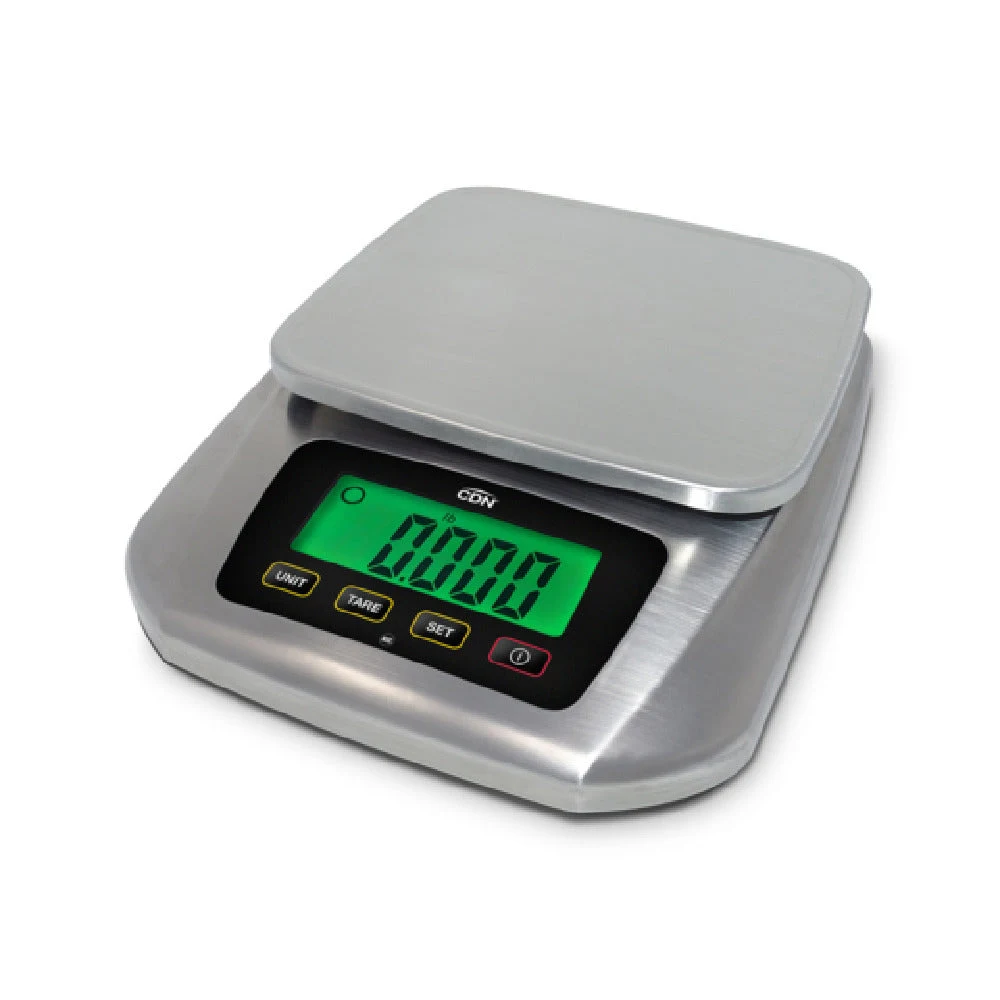 CDN SD2220 8 Inch Digital Scale Submersible Stainless Steel Waterproof Tare