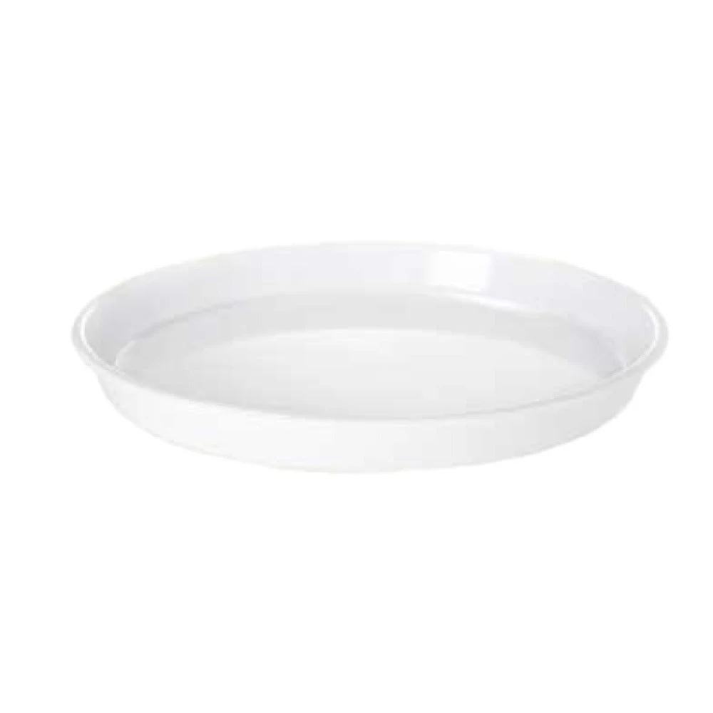 GET Enterprises ST-13-W 13 Inch Round Tray Dishwasher Safe Break Resistant Melamine White