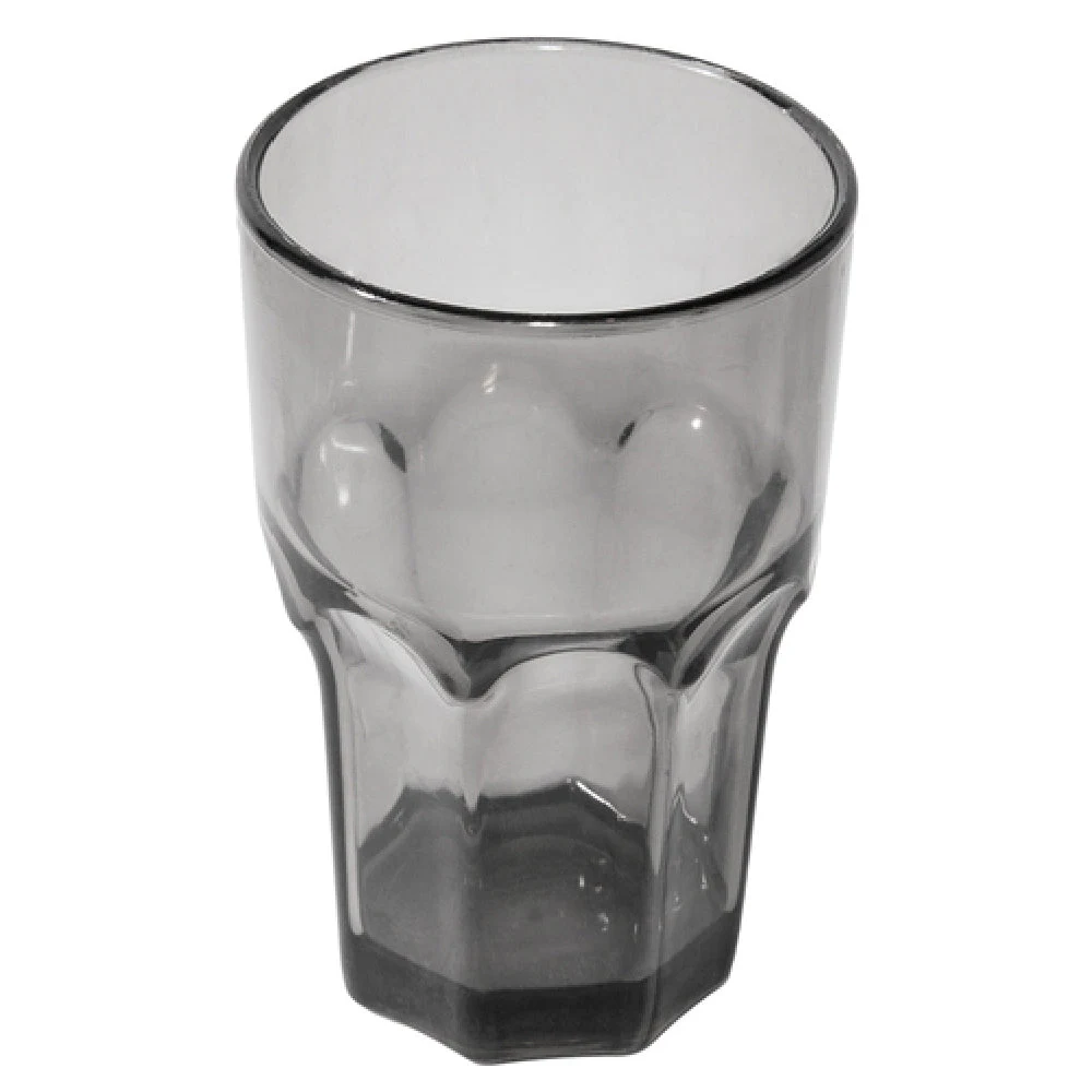 CFS Brands 581018 10 Oz Tumbler Plastic Dishwasher Safe Black Faceted Shape