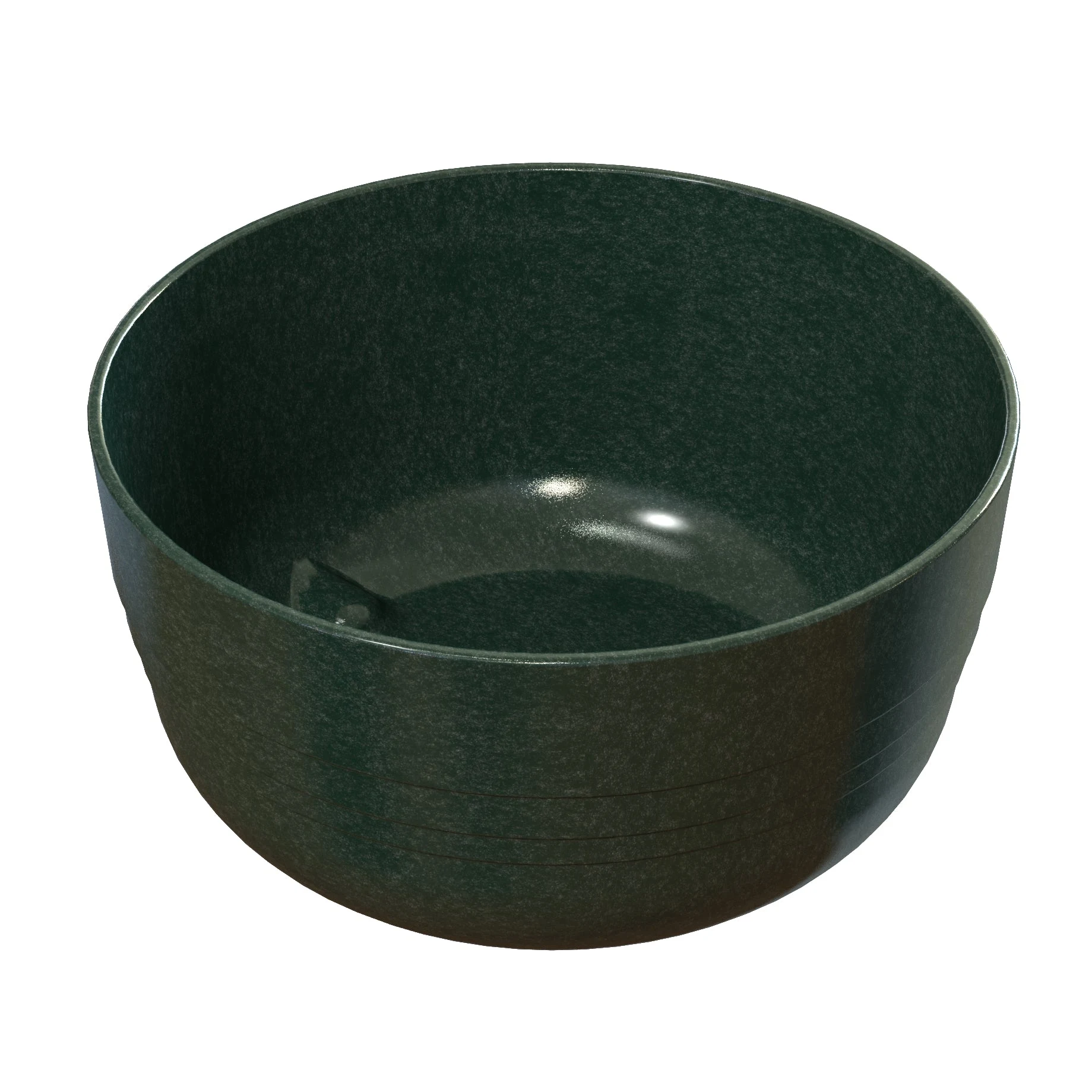 Tablecraft CW3170HGNS 3-1/2 Qt Round Bowl Cold Holding Aluminum Hunter Green