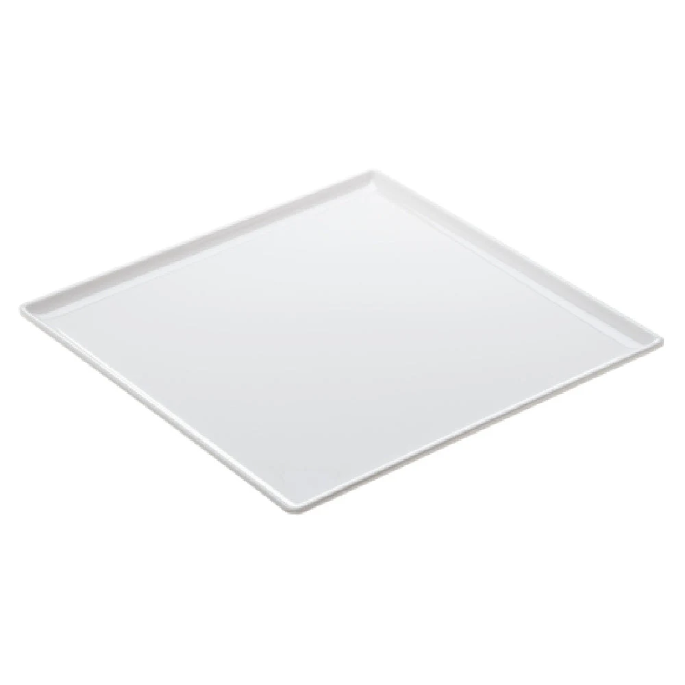 Tableware Solutions USA T8423 8 Inch Serving Tray Square Melamine Snow White