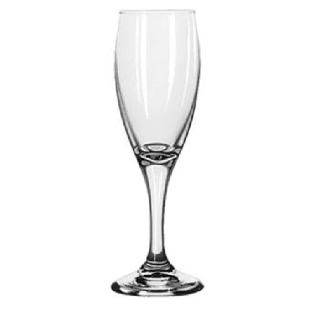 Libbey 3996 5-3/4 Oz Flute Glass with Safedge rim and foot guarantee
