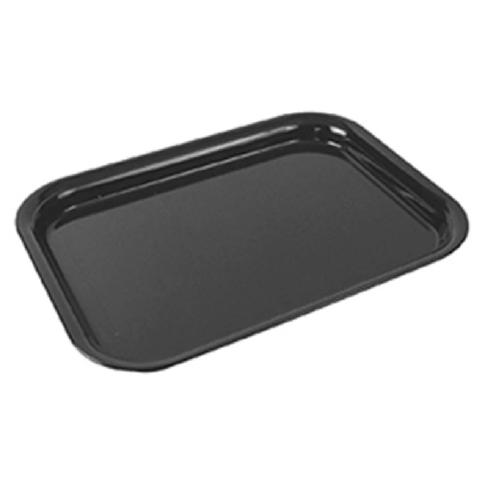BauscherHepp TB600 12 Inch Serving and Display Tray Rectangular SAN Black