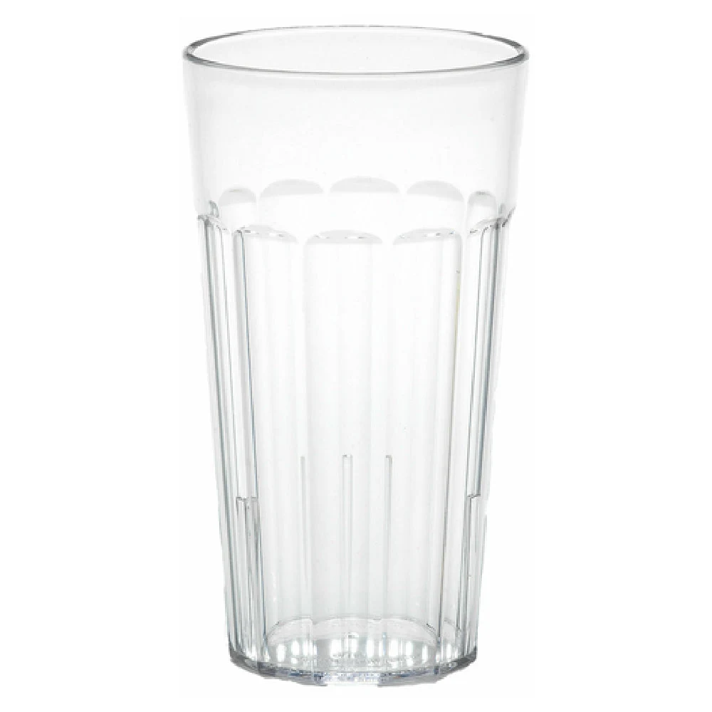 Cambro NT16152 16.4 Oz Clear Fluted Tumbler Impact Resistant Plastic