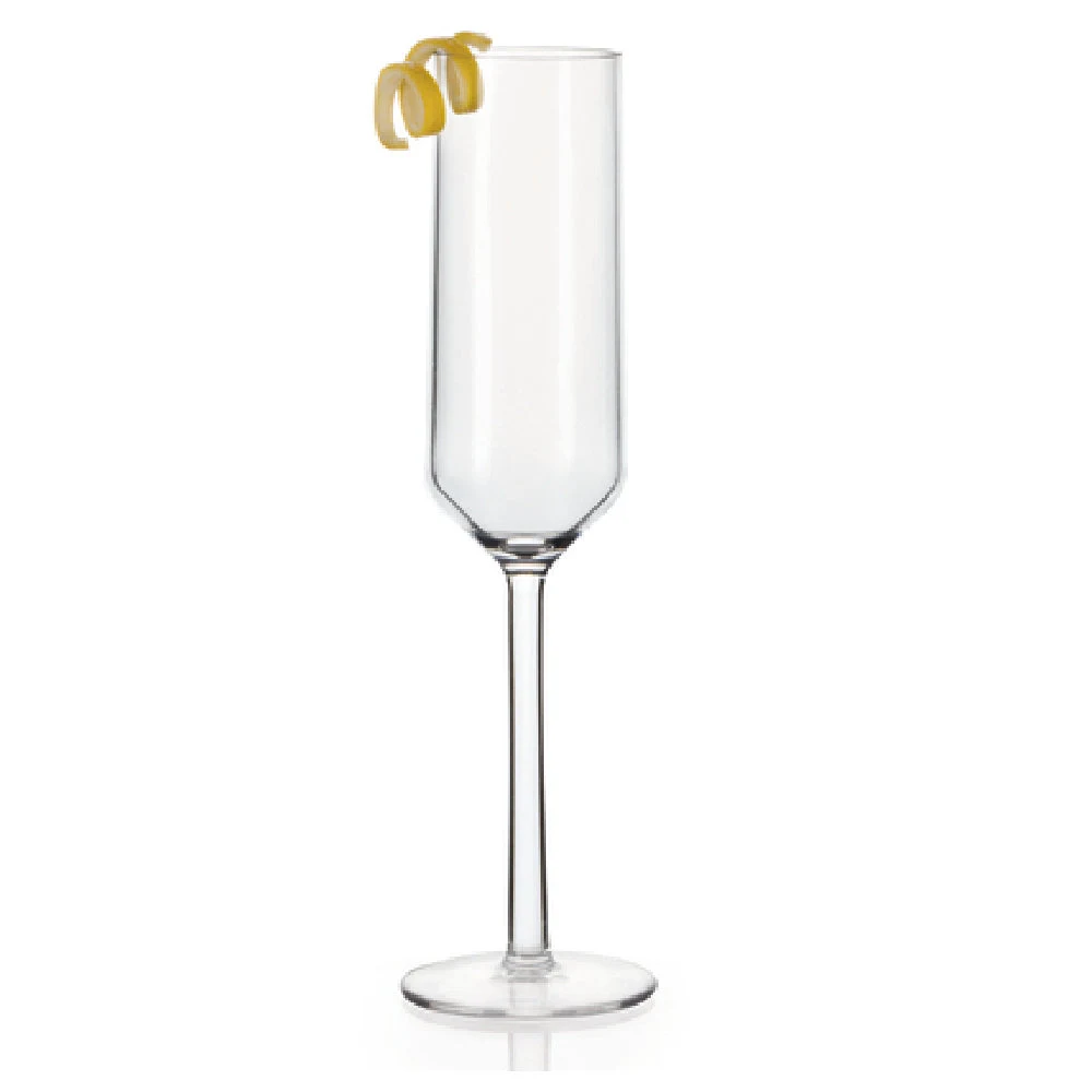 GET Enterprises SW-1462-CL 6 Oz Champagne Glass Clear Tritan Shatter Resistant 24 Packs