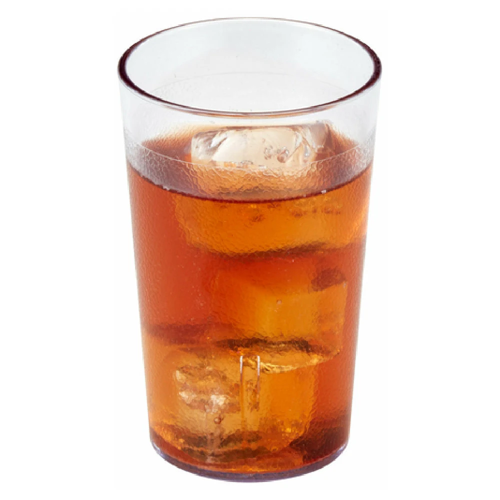 Cambro 950P152 9.8 Oz Clear Textured Plastic Tumbler with Sani Rim Lip