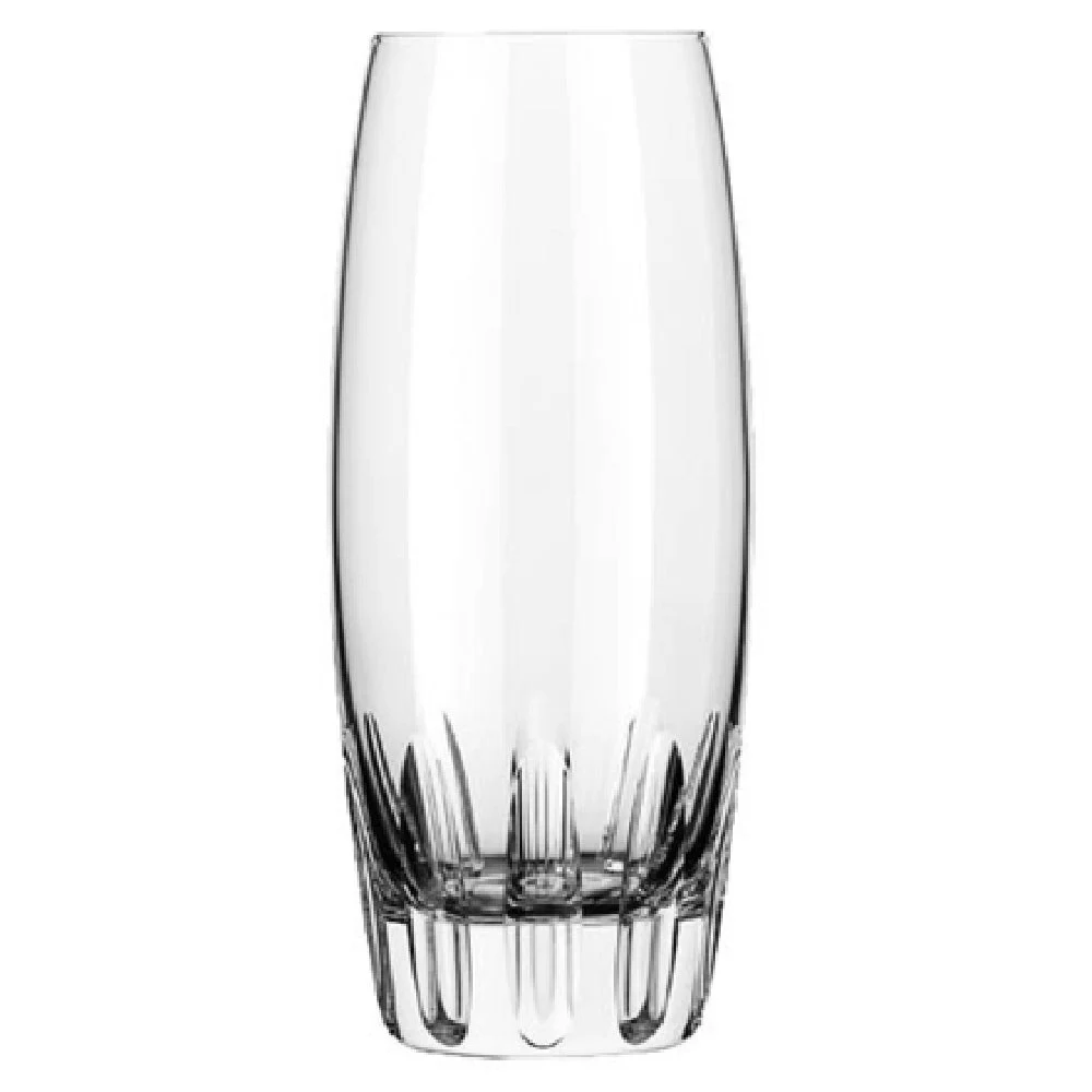 Libbey 9025/69474 12 Oz Glass Dishwasher Safe Stemless Chisel Cooler