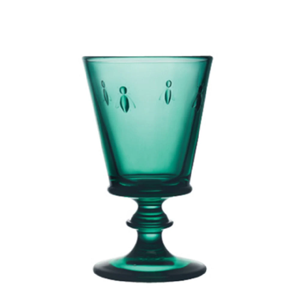 La Rochere North America 611003 8oz Stemmed Wine Glass Lead Free Emerald Green