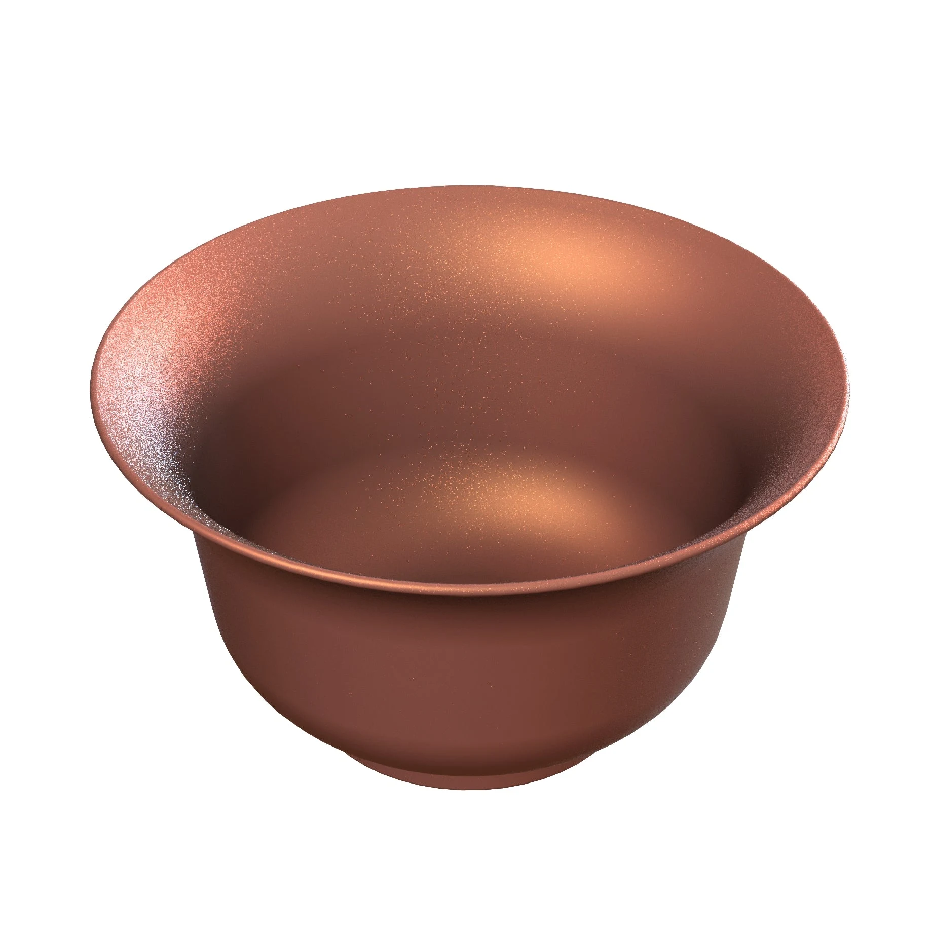 Tablecraft CW3140CP 5-3/8 Quart Round Copper Salad Bowl with Duracoat Aluminum