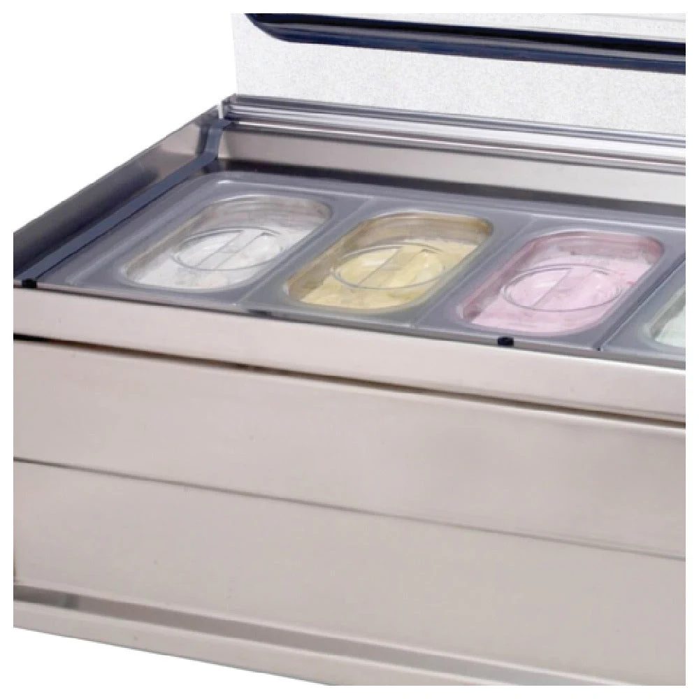 JB Prince P345 TRAYS 80 Oz Ice Cream Pan Stainless Steel 4 Packs