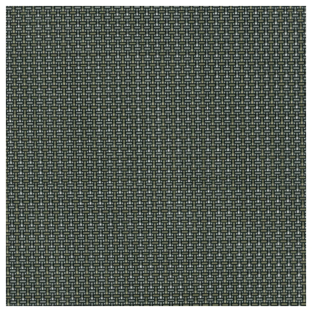 John Ritzenthaler Company 64903 13 Inch Placemat Reversible Woven PVC Gold Silver Black