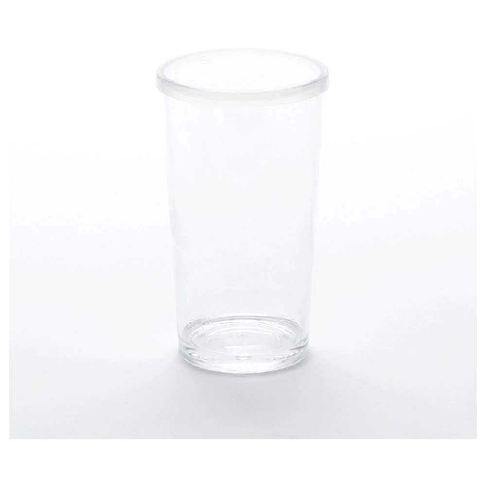 American Metalcraft PTL20 20 Oz Clear Polystyrene Takeout Tumbler with Lid