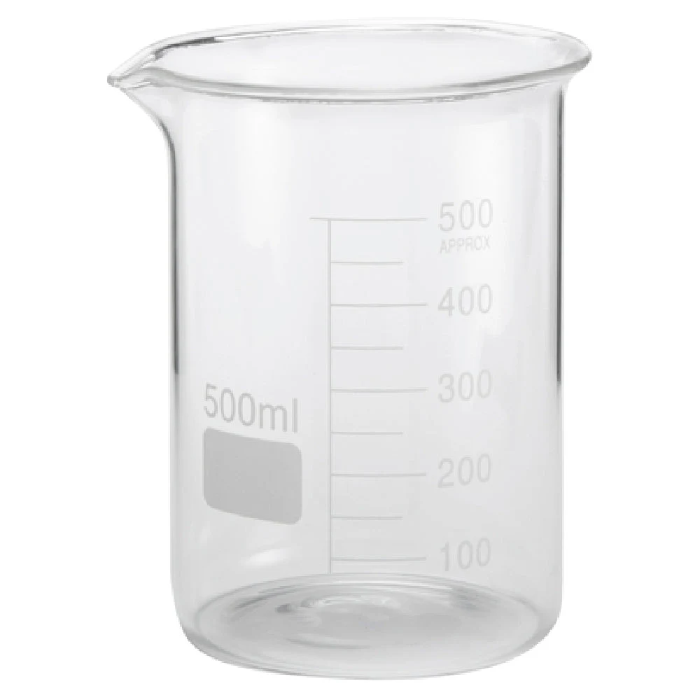 American Metalcraft GBE17 17 Oz Chemistry Beaker Glass with Printed Capacities