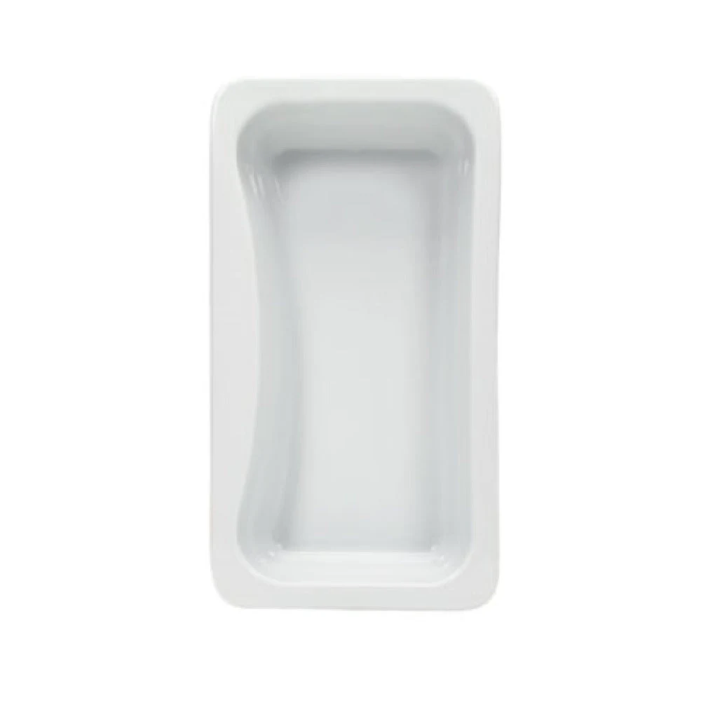 BauscherHepp 932606 59-1/5 Oz Porcelain Food Pan White GN 1/3 Size