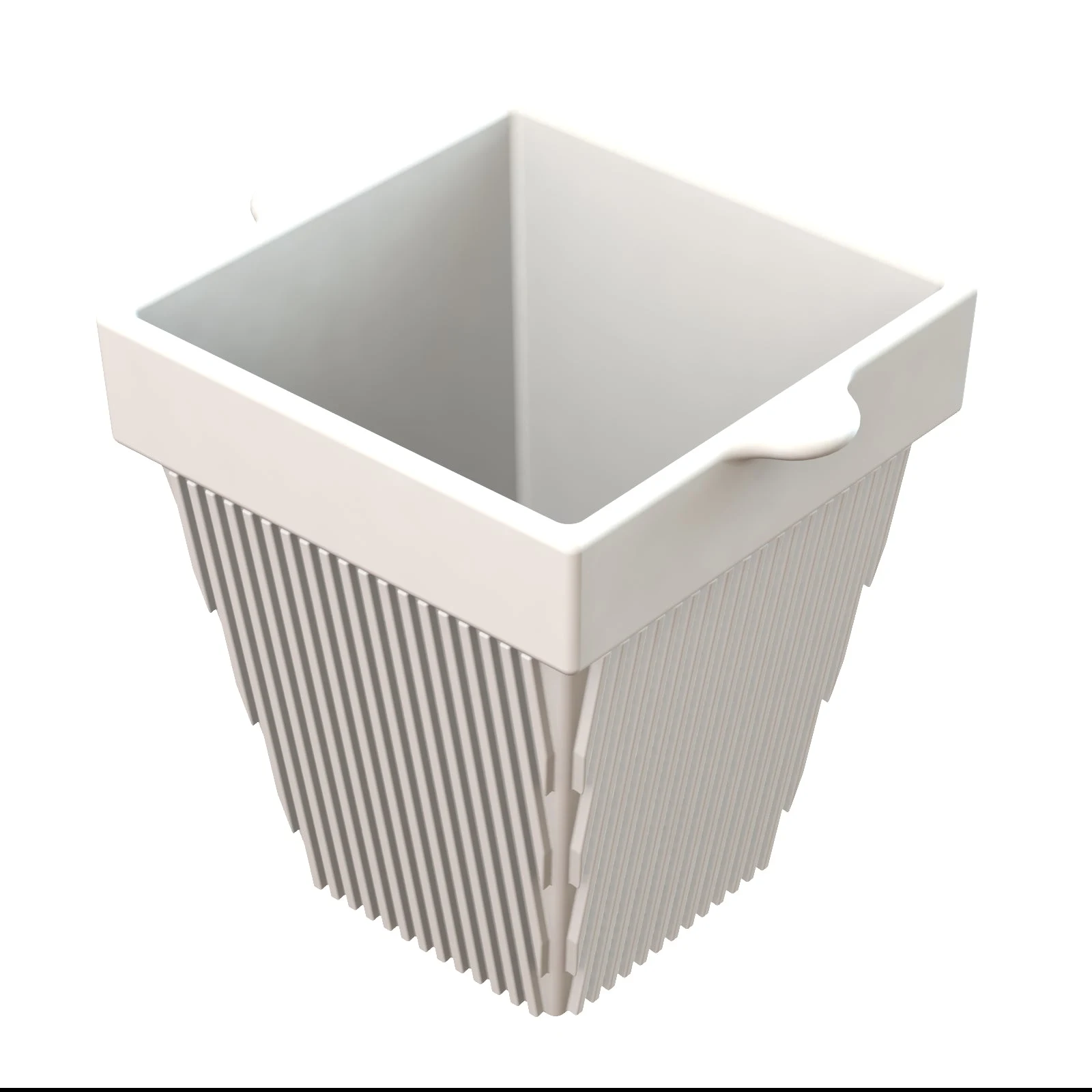 Tablecraft CW1470W 2 Quart Square Condiment Bowl Cold Holding White Cast Aluminum