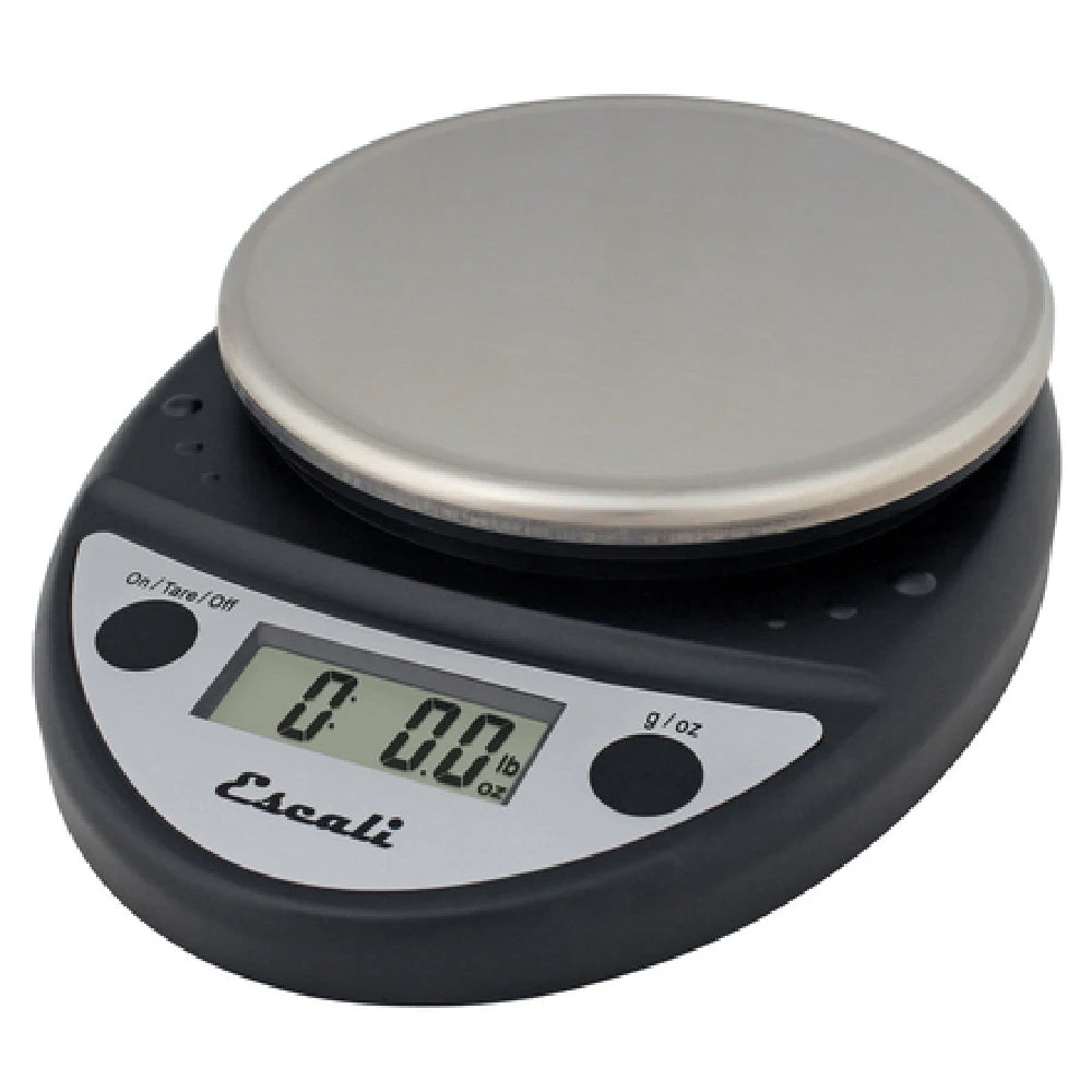 Carlisle SCDGP11BK 6 Inch Round Stainless Steel Digital Scale 11 lb x 0.1 oz with Tare
