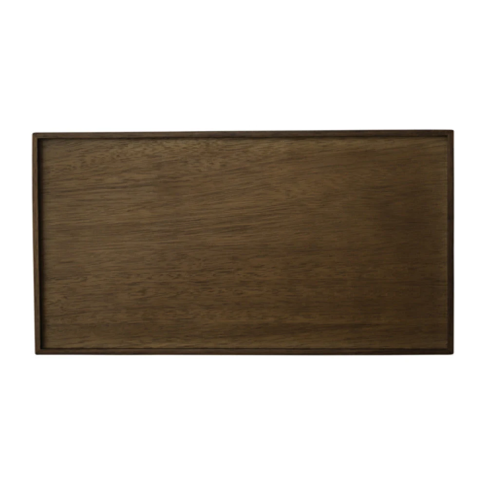 Steelite 6525T240 13 Inch Wood Tray White Album with Rectangle Design