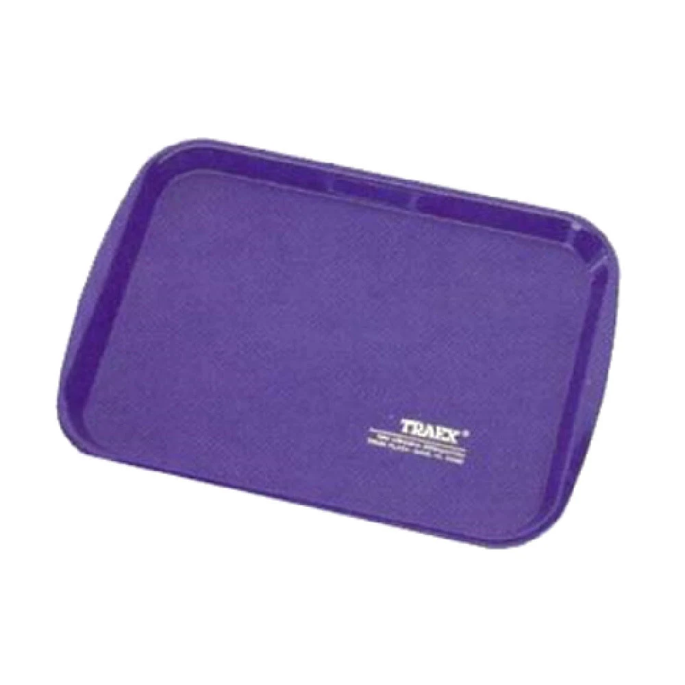 Vollrath 1014-33 10 Inch Traex Fast Food Tray Linen Look Teal Plastic